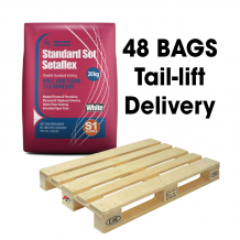 Tilemaster Setaflex Standard Set S1 Adhesive White 20kg Full Pallet (48 Bags Tail Lift)